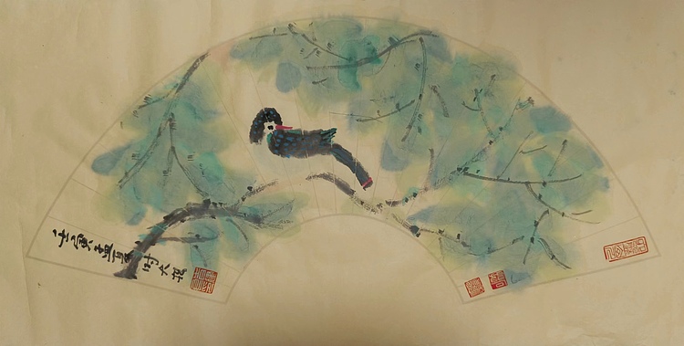 青年书画家 六盘山人 花鸟