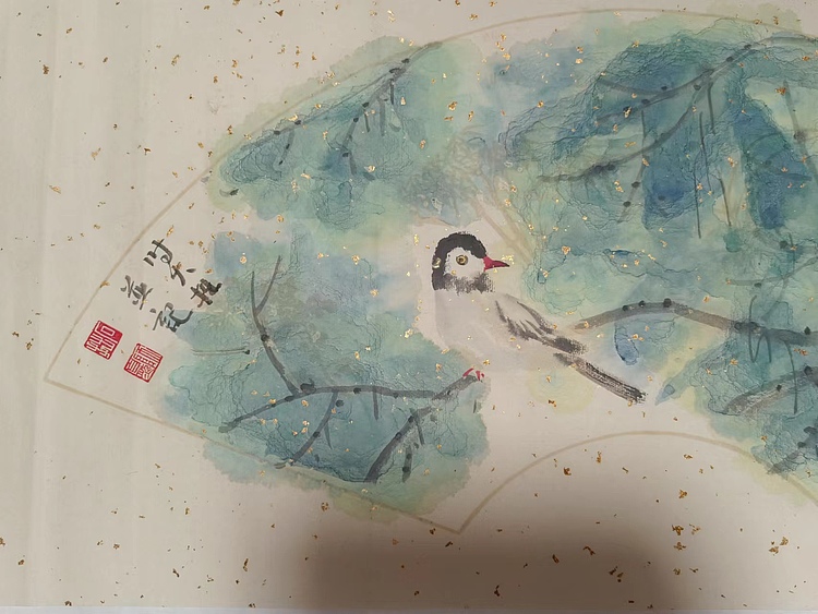 青年书画家 六盘山人 花鸟