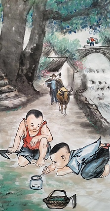 高兴 斗蟋蟀
