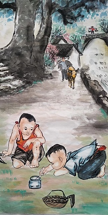 高兴 斗蟋蟀