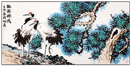 高晓林 （3353）国家一级美术师，江苏省美协会员《福寿绵长》
