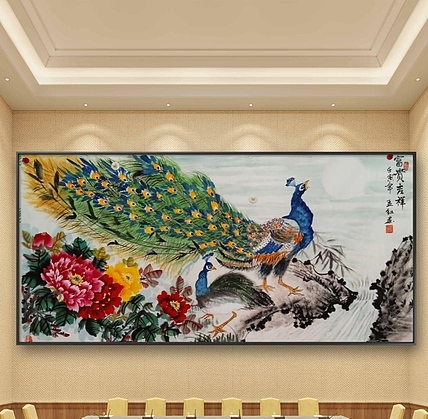 职业书画家 孟红 巜富贵吉祥》
