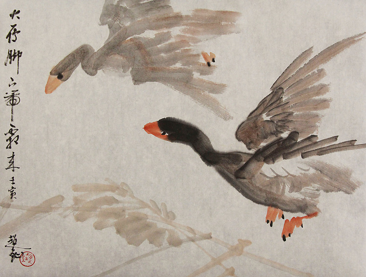 中美协会员 赵钲 写意花鸟国画
