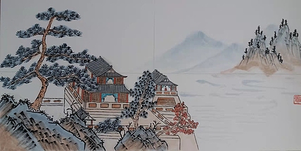贺国平 国画--（山雨秋来风满楼）