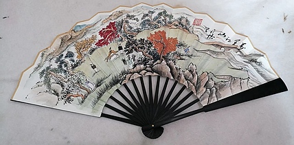 仟亿 万里江山 扇子