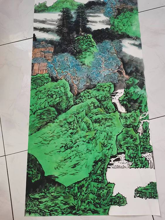 画树成林 国画山水
