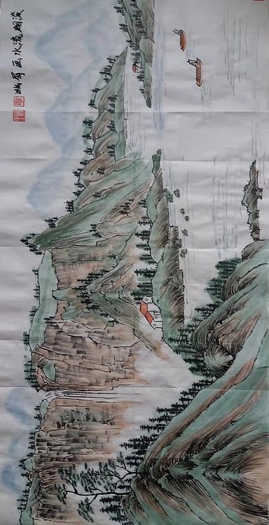 贺国平 国画（淡烟流水画屏幽）