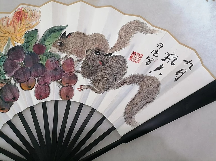 仟亿 九月飘香 扇子