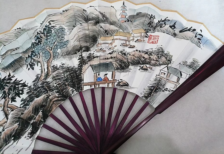 仟亿 江山多娇 扇子