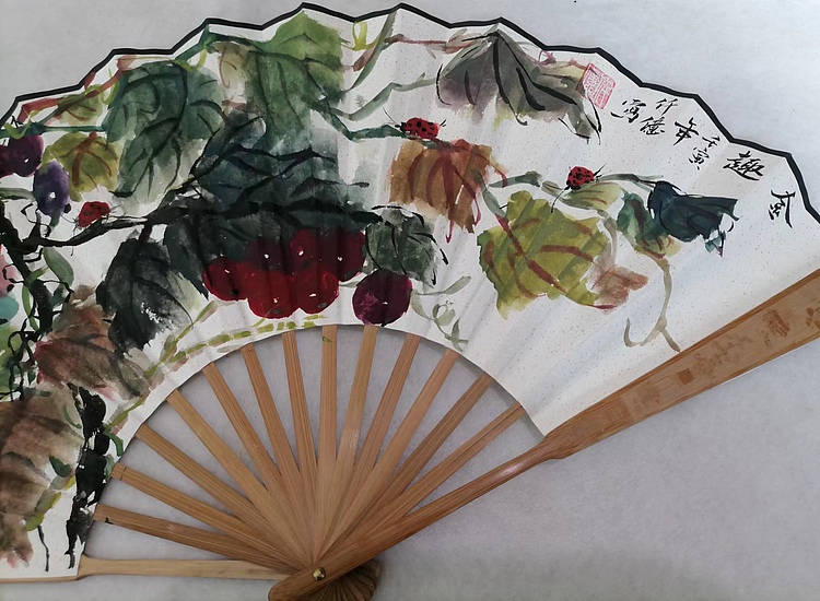 仟亿 金趣 扇子