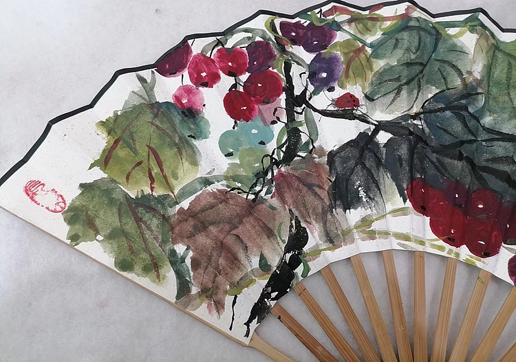 仟亿 金趣 扇子