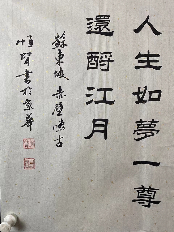 职业书画家 张秀清 苏东坡   赤壁怀古