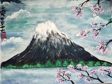江秋月 山与花