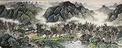 亚涵 山高溪静有诗情