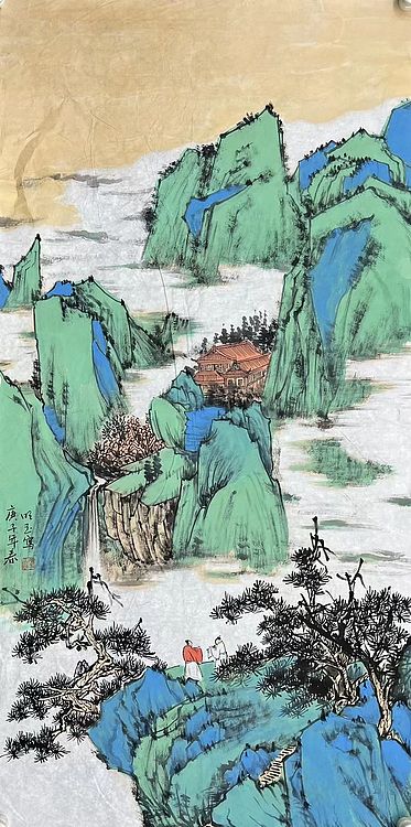 刘明玉     中国美术家协会会员    带合影