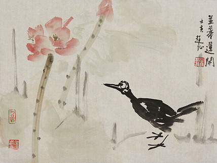 中美协会员 赵钲 写意花鸟国画