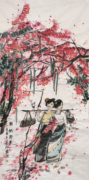 四川省美协理事 中美协会员 德国名人步行街留下手模的女画家——李江