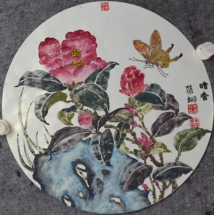 人大高研班 西安美协会员 来荣娜 花鸟画作品