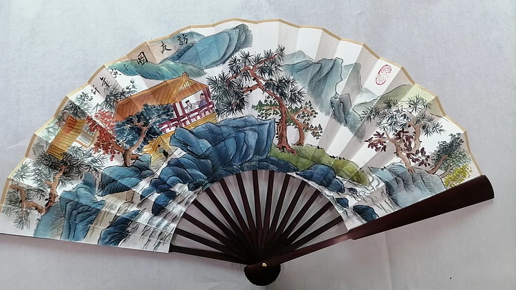 仟亿 访友图 扇子