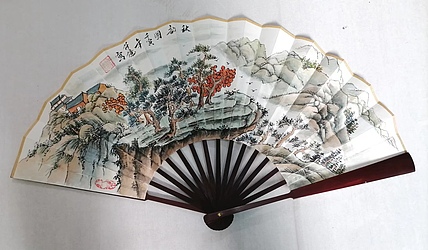 仟亿 秋韵图 扇子
