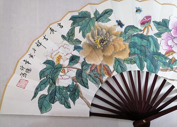仟亿 富贵吉祥 扇子