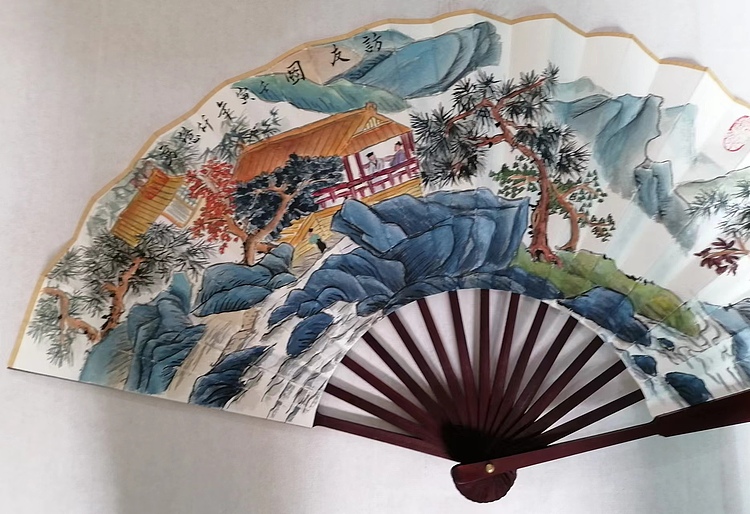 仟亿 访友图 扇子
