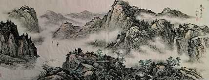 高级工艺美术师美术教师 旅德画家 孙天华 傣寨田园