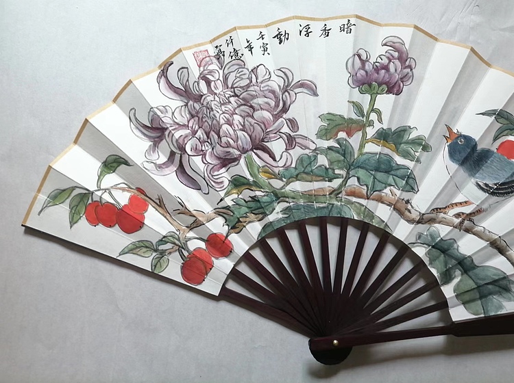 仟亿 暗香浮动 扇子