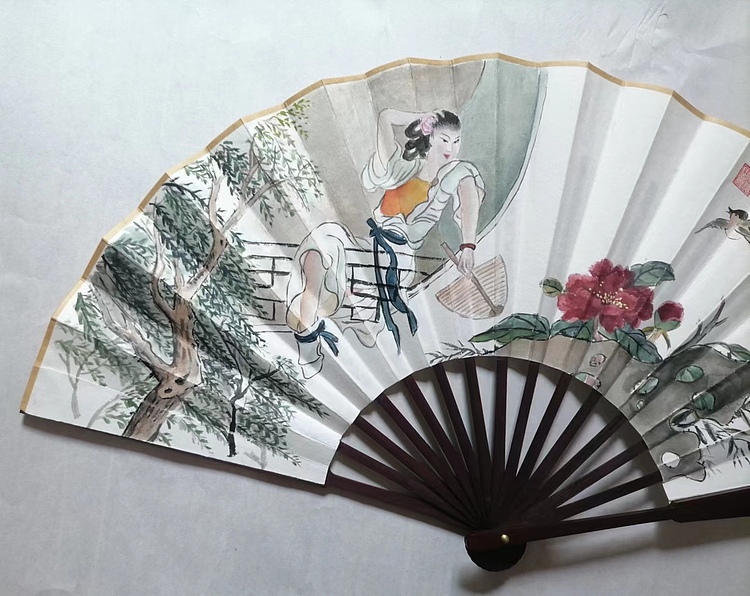 仟亿 浣纱 扇子