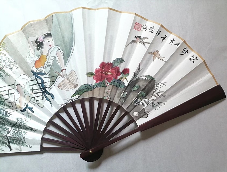 仟亿 浣纱 扇子
