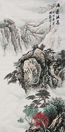 当代著名画家 阳骏 国画作品
