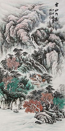 当代著名画家 阳骏 国画作品
