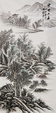 当代著名画家 阳骏 国画作品