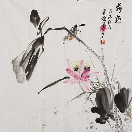 当代著名花鸟画家 君梅 作品
