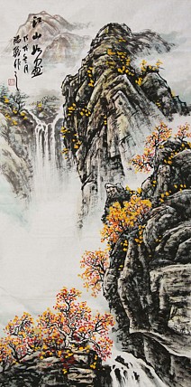 当代著名画家 阳骏 国画作品