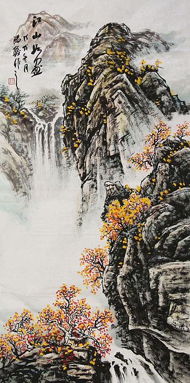 当代著名画家 阳骏 国画作品