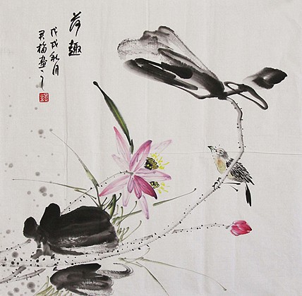 当代著名花鸟画家 君梅 作品