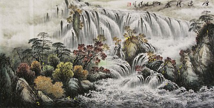 当代著名画家 弘罗 国画作品