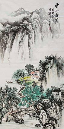 当代著名画家 阳骏 国画作品