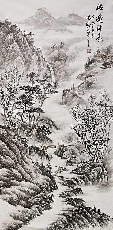 当代著名画家 阳骏 国画作品