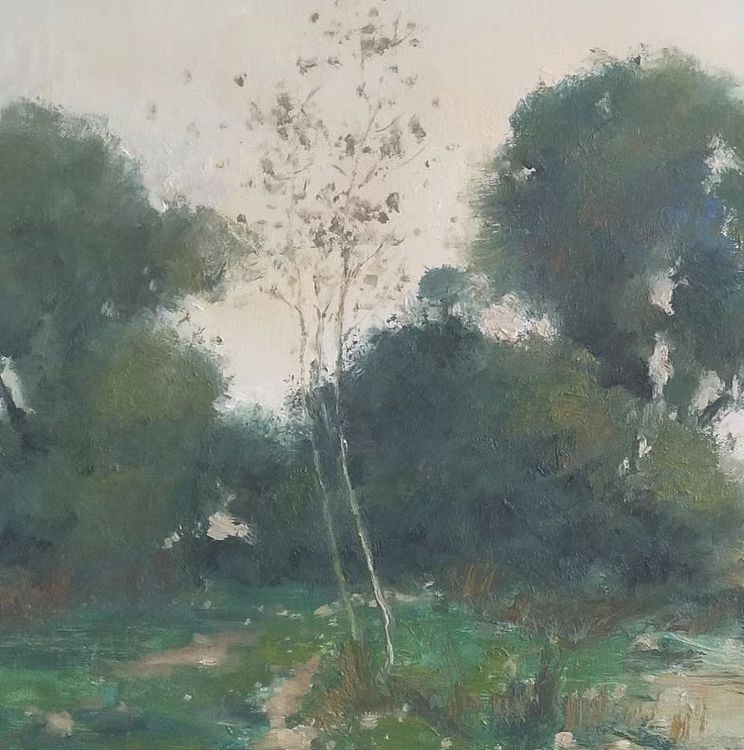 胡冰 纯手绘精品油画《风景》