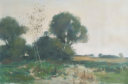 胡冰 纯手绘精品油画《风景》