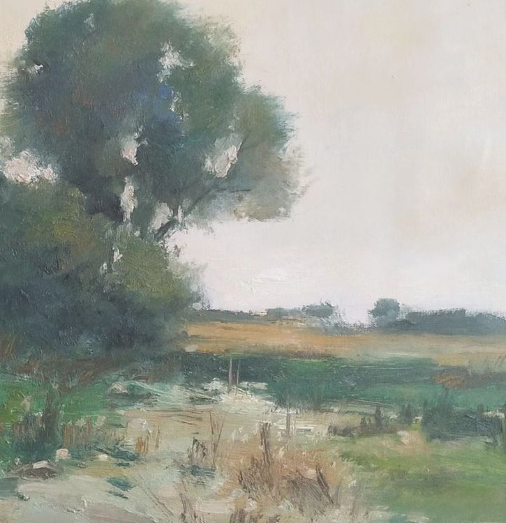 胡冰 纯手绘精品油画《风景》