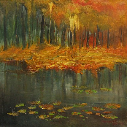 精品油画 年代过长存在干裂掉肉