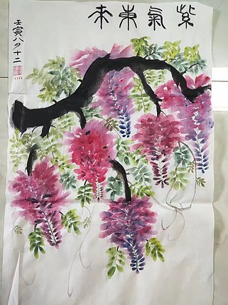江秋月 紫藤