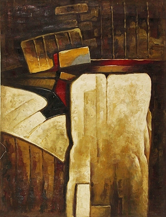 艺品万家精品油画 库存油画年代过长存在干裂掉肉