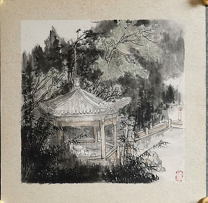 河北省美协会员 索敬坤 南岳衡山灵芝泉