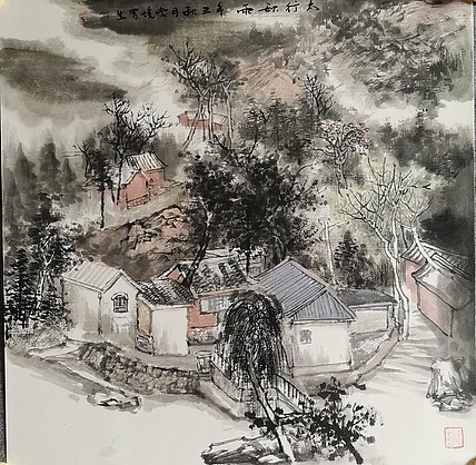 河北省美协会员 索敬坤 太行秋雨