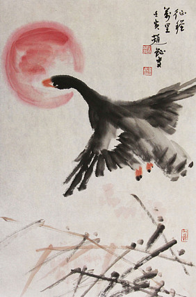 中美协会员 赵钲 写意花鸟国画