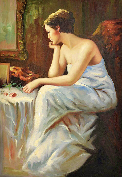 阳光下的思念 中国美院青年画家 文静